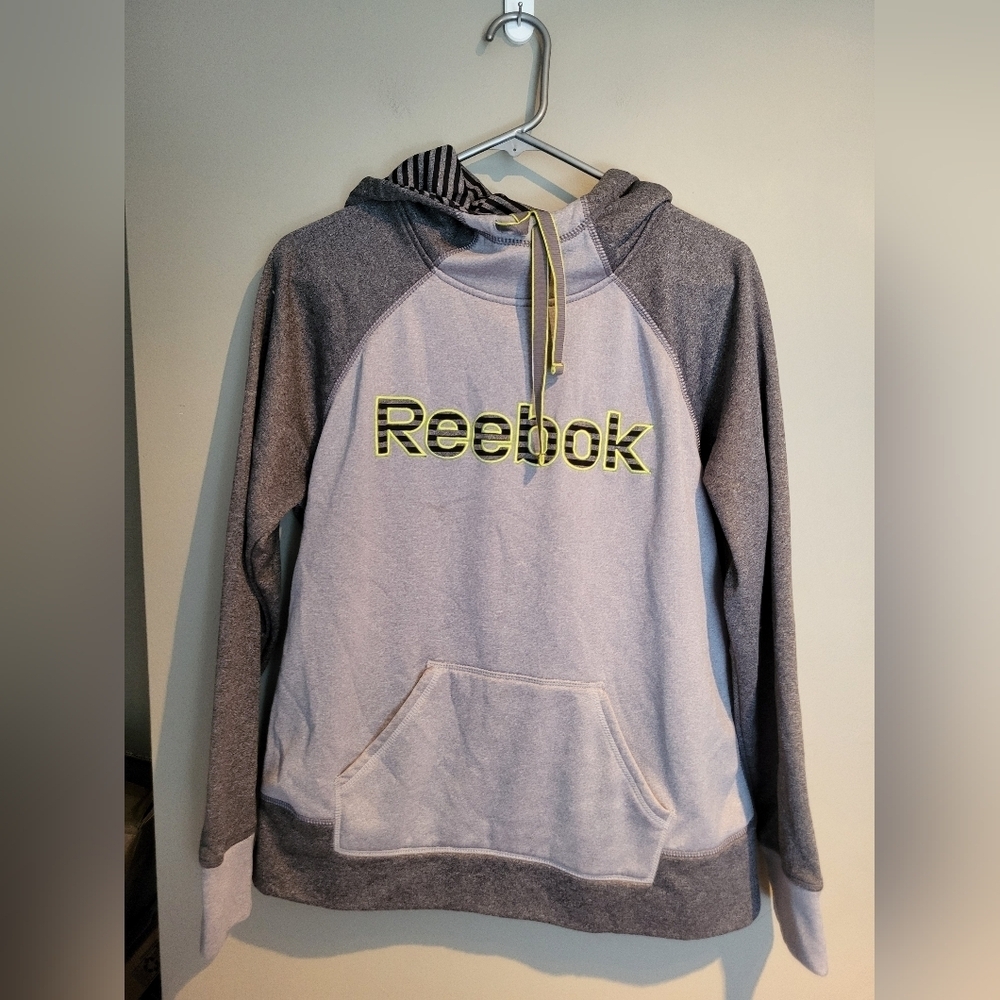 Reebok Kids Gray Hoodie Sweater, Size Large